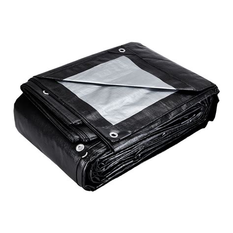 Silver and Black Extreme Duty Weather Resistant Tarp. . Harbor freight tarps